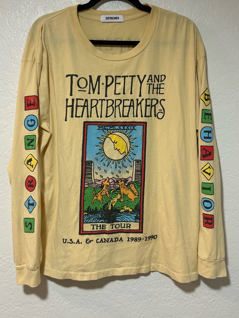Daydreamer Yellow Tom Petty & The Heartbreakers Graphic Long Sleeve